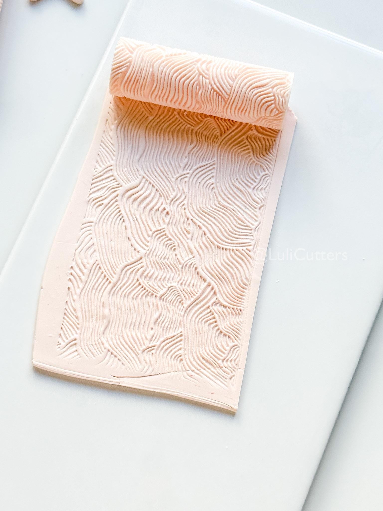 Organic Lines Texture Roller: Pattern for Polymer Clay