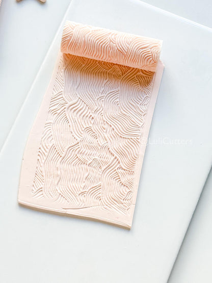 Organic Lines Texture Roller: Pattern for Polymer Clay
