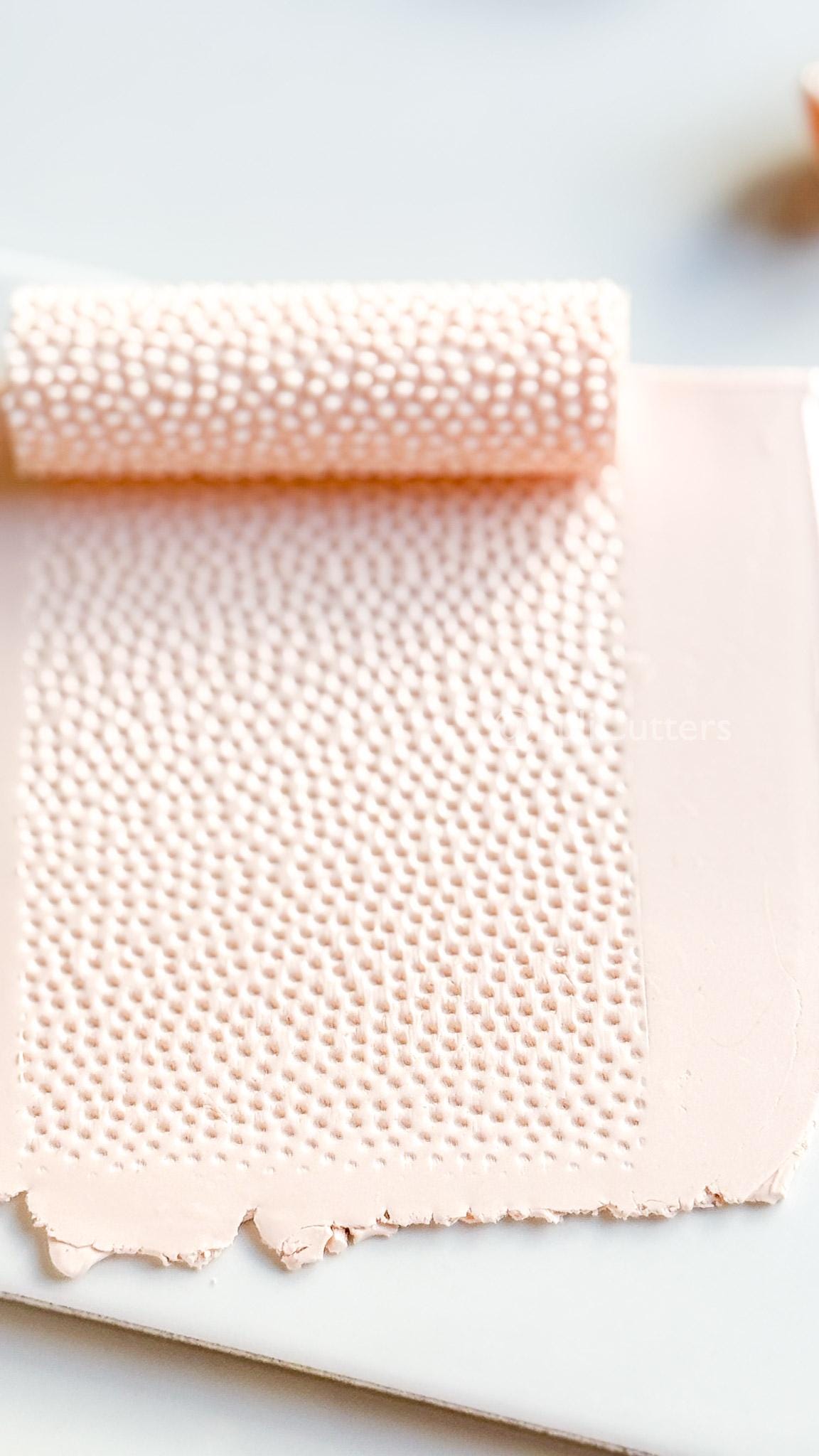 Dotted Texture Roller: Polka Pattern for Polymer Clay