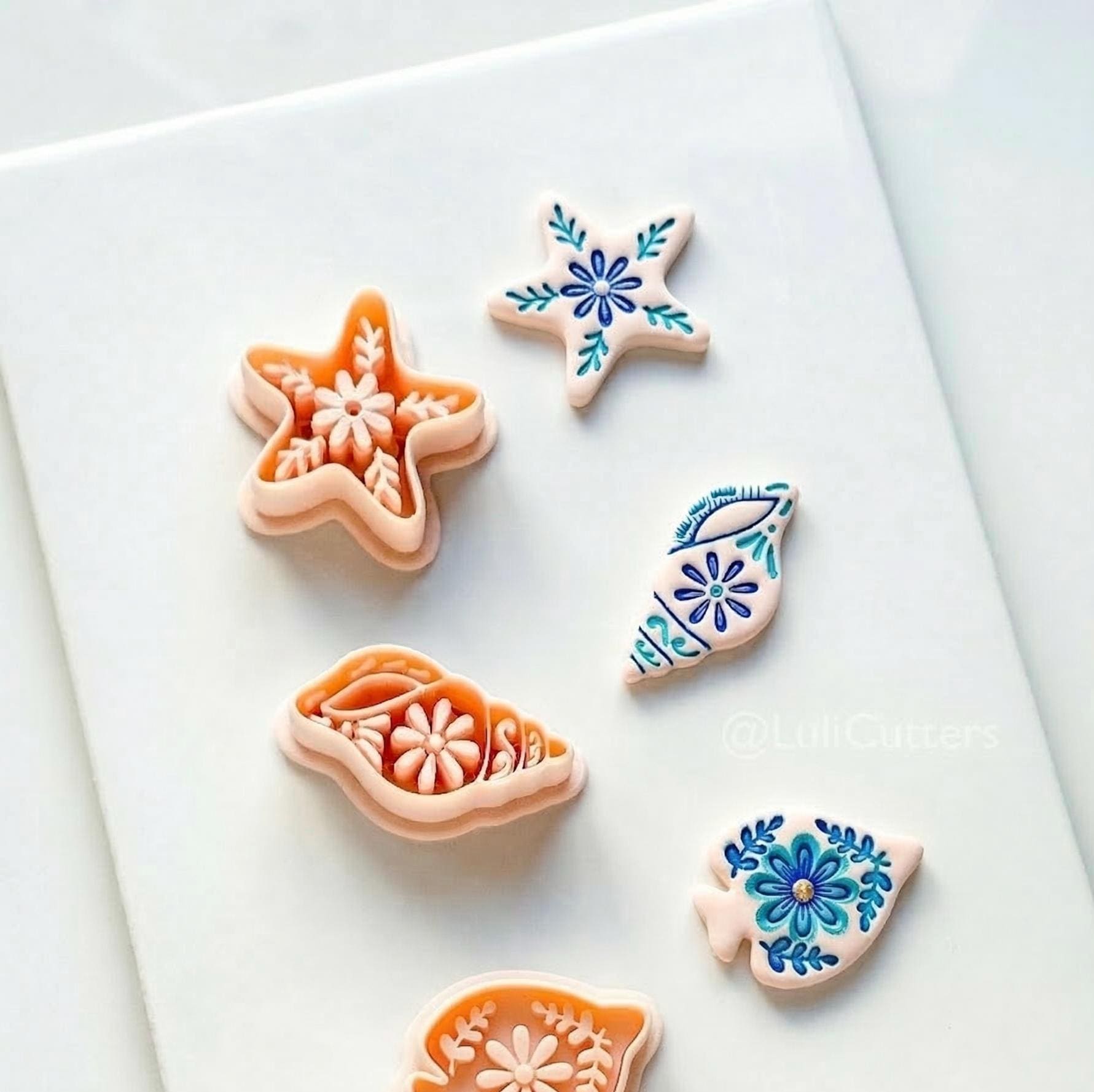 Star of the Show Cutter | Starfish Floral Shape Tool for Polymer Clay