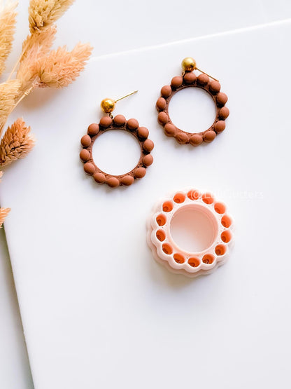 Bead Frame Circle Cutter : Beaded Look Clay Cutter