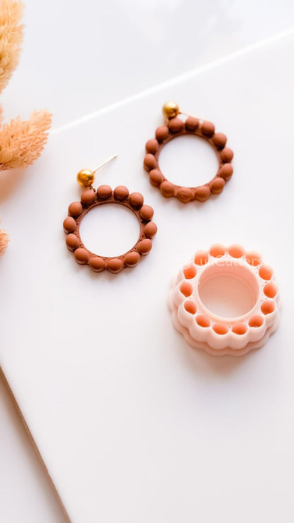 Bead Frame Circle Cutter : Beaded Look Clay Cutter