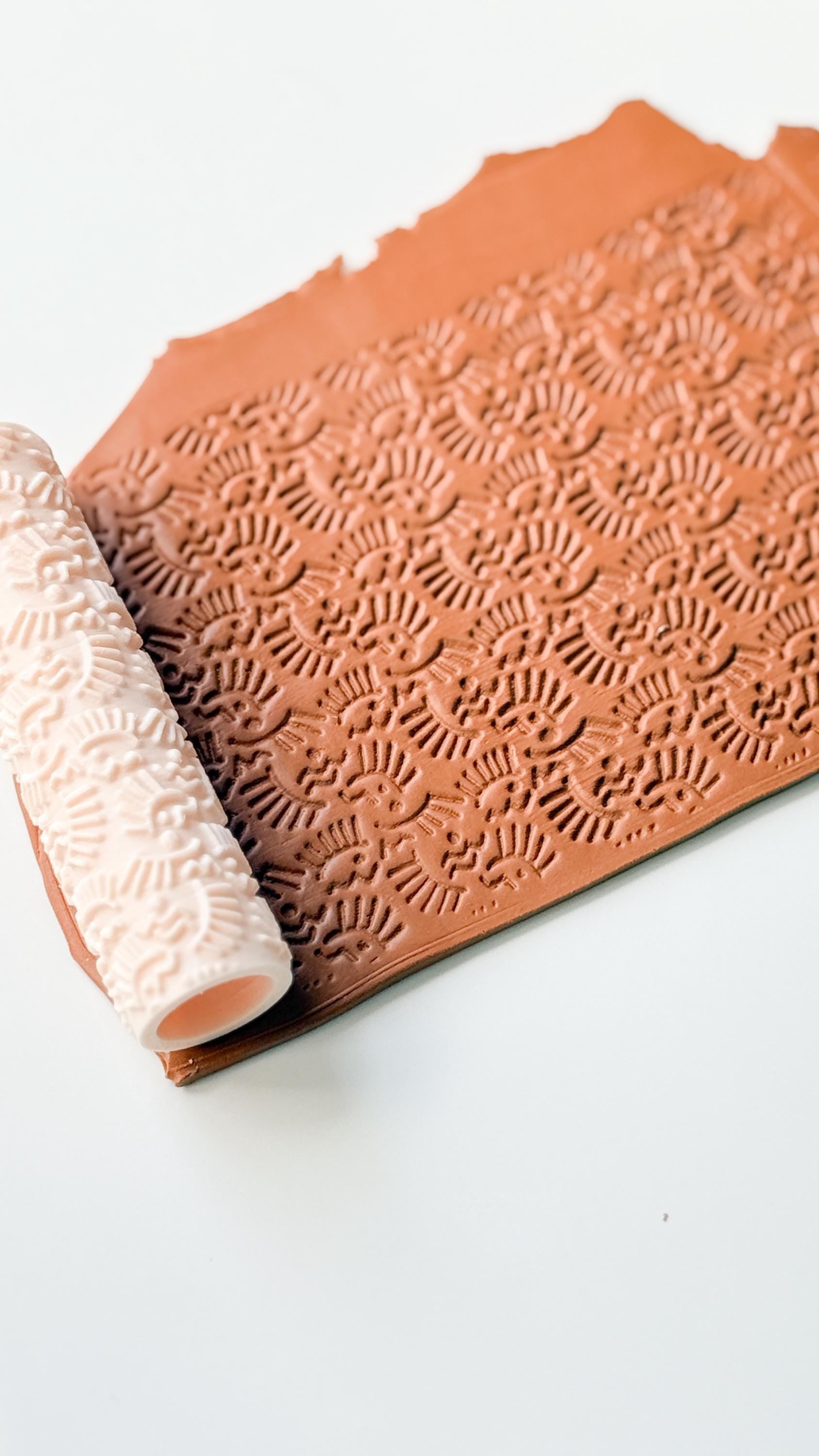 Dainty Eye Pattern Roller: Modern Boho Texture for Polymer Clay