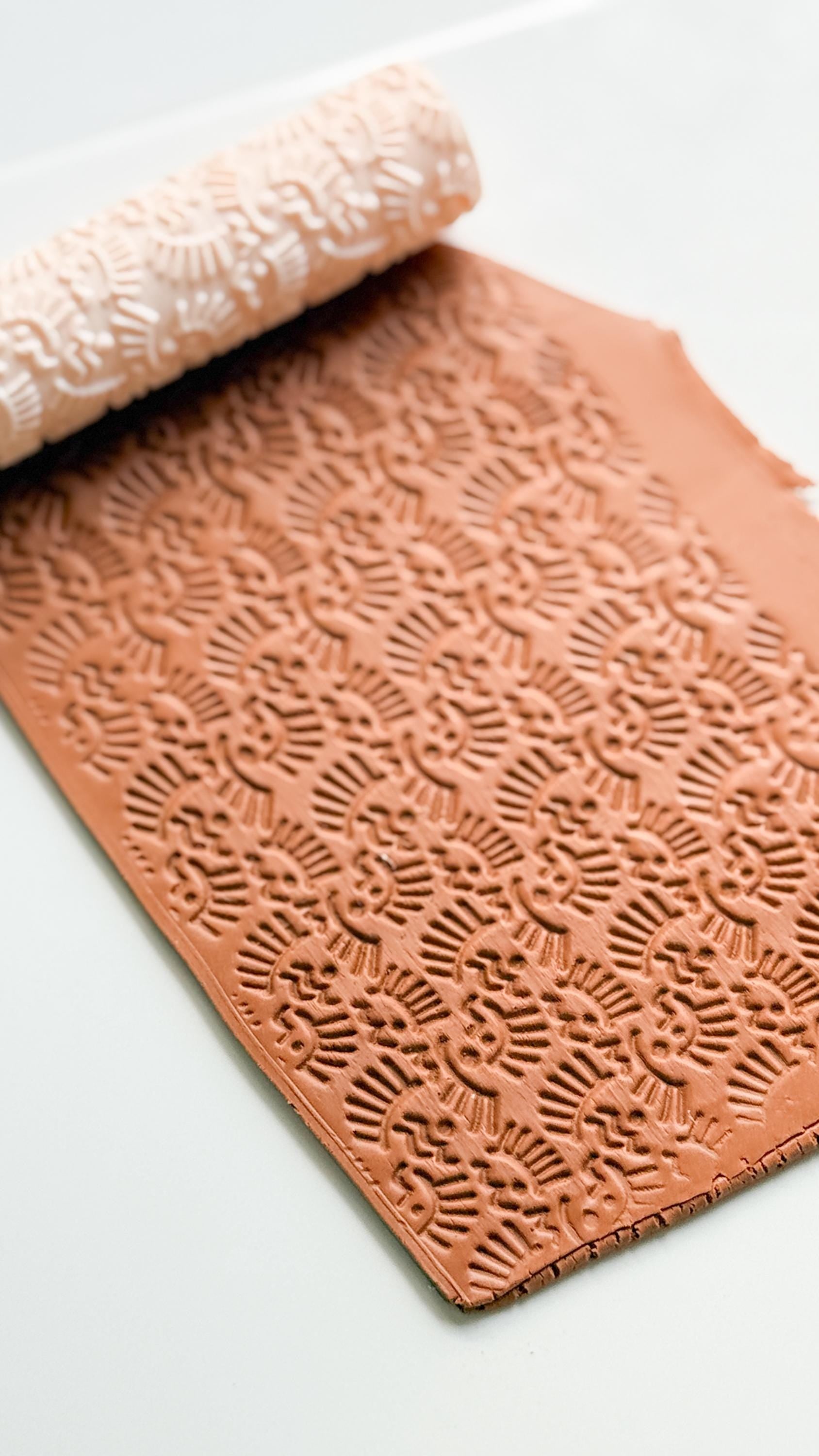 Dainty Eye Pattern Roller: Modern Boho Texture for Polymer Clay