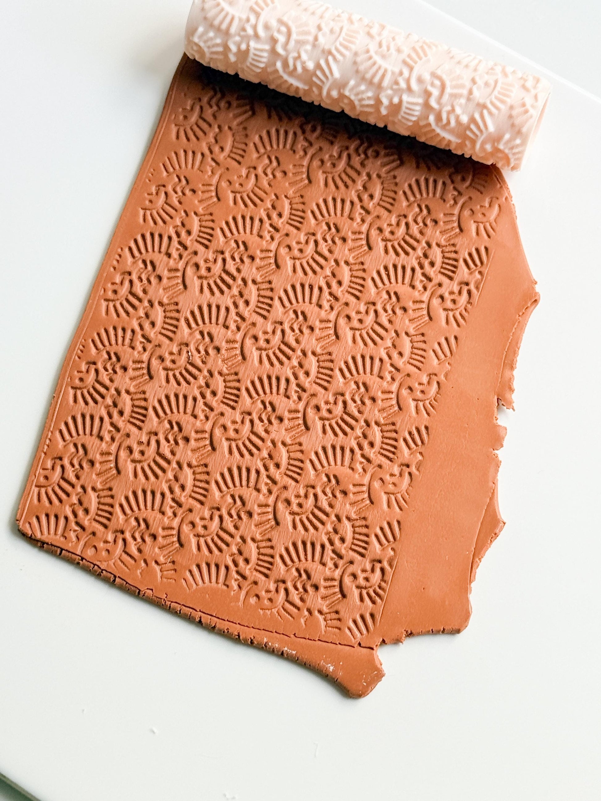 Dainty Eye Pattern Roller: Modern Boho Texture for Polymer Clay