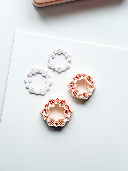 Shell Wreath Cutter: Scallop Frame for Polymer Clay