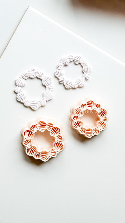 Shell Wreath Cutter: Scallop Frame for Polymer Clay