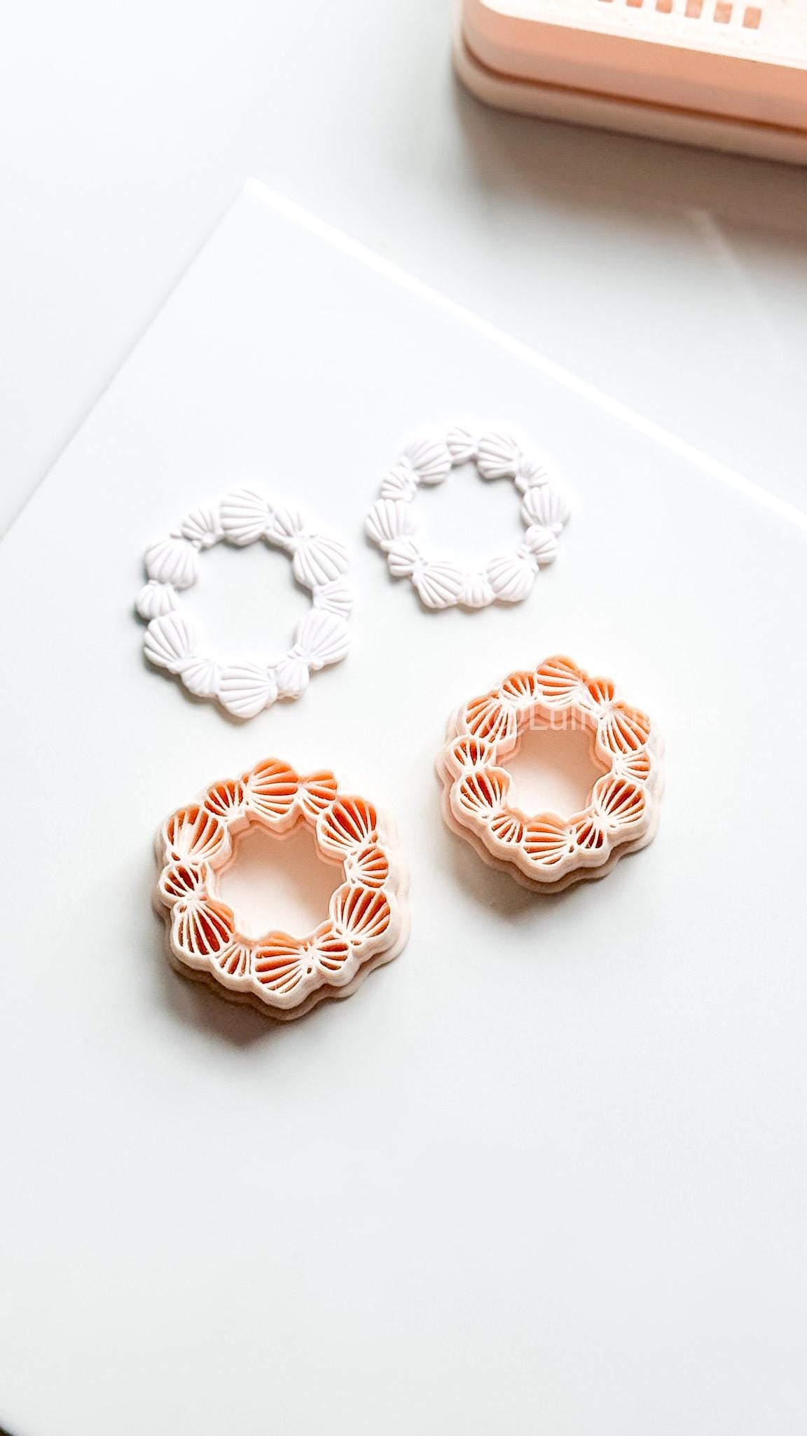 Shell Wreath Cutter: Scallop Frame for Polymer Clay