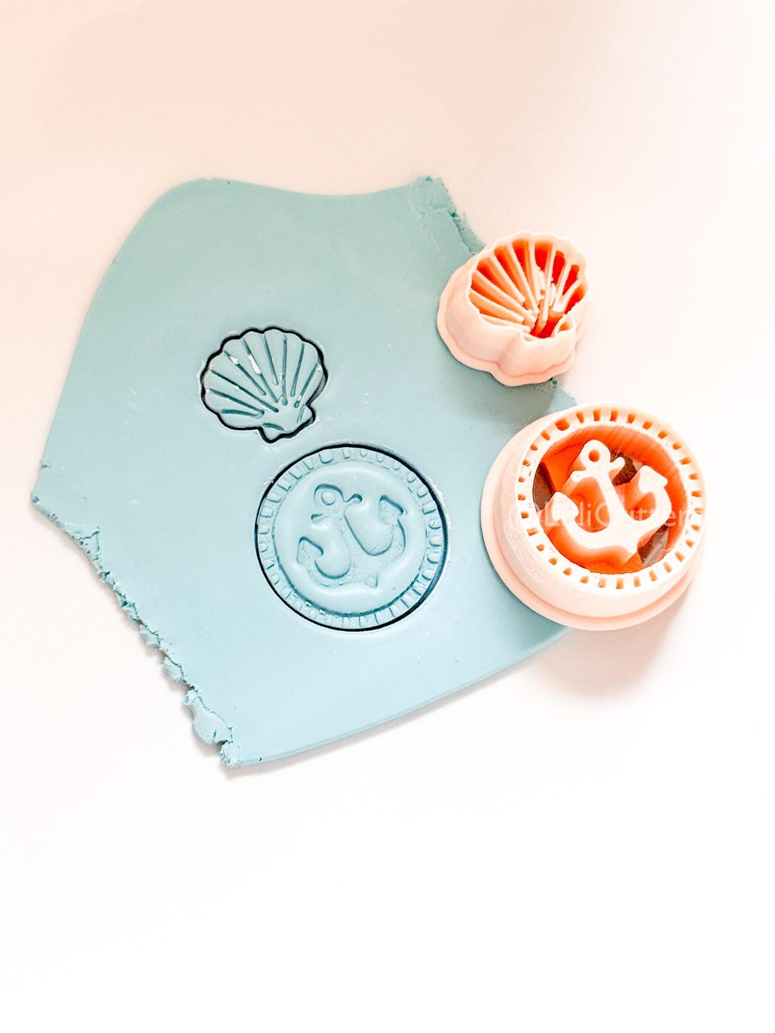 Anchor Shell Duo Cutter: Shell and Medallion Designs for Polymer Clay