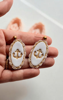 Framed Anchor Cutter: Scalloped Marine Design for Polymer Clay