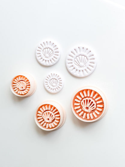 Shell Halo Cutter | Round Seashell Earring Shape for Polymer Clay