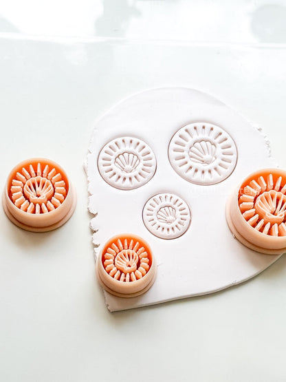 Shell Halo Cutter | Round Seashell Earring Shape for Polymer Clay