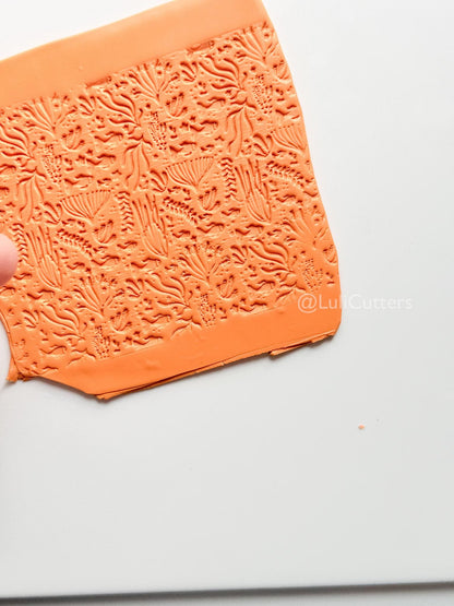 Undersea Ocean Pattern Texture Roller – Pottery Tool, Crafting Supplies
