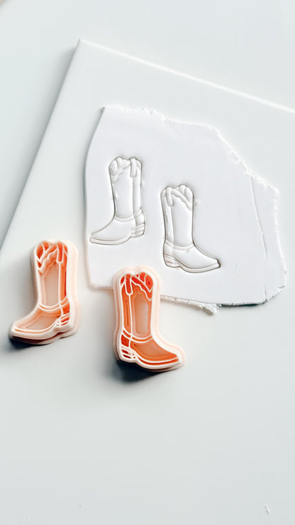 Coastal Cowgirl Boot Cutter | Western Earring Polymer Clay Tool
