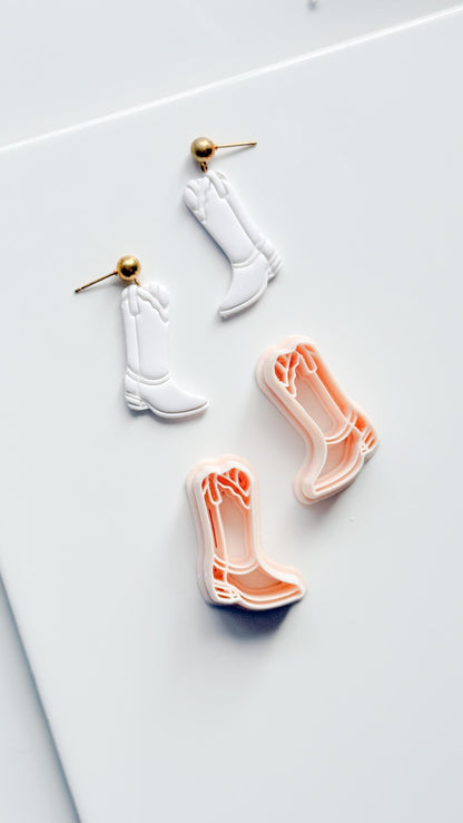 Coastal Cowgirl Boot Cutter | Western Earring Polymer Clay Tool