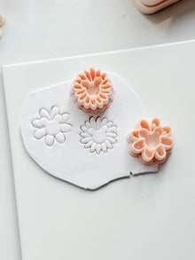 Mouse Head Daisy Cutter | Floral Earring Shape Tool for Polymer Clay