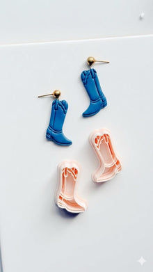 Coastal Cowgirl Boot Cutter | Western Earring Polymer Clay Tool