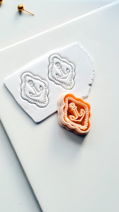 Mimi Marine Anchor Cutter | Nautical Earring Polymer Clay Tool