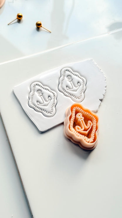 Mimi Marine Anchor Cutter | Nautical Earring Polymer Clay Tool