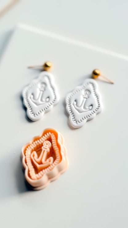 Mimi Marine Anchor Cutter | Nautical Earring Polymer Clay Tool