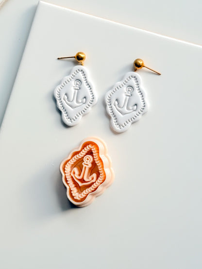 Mimi Marine Anchor Cutter | Nautical Earring Polymer Clay Tool