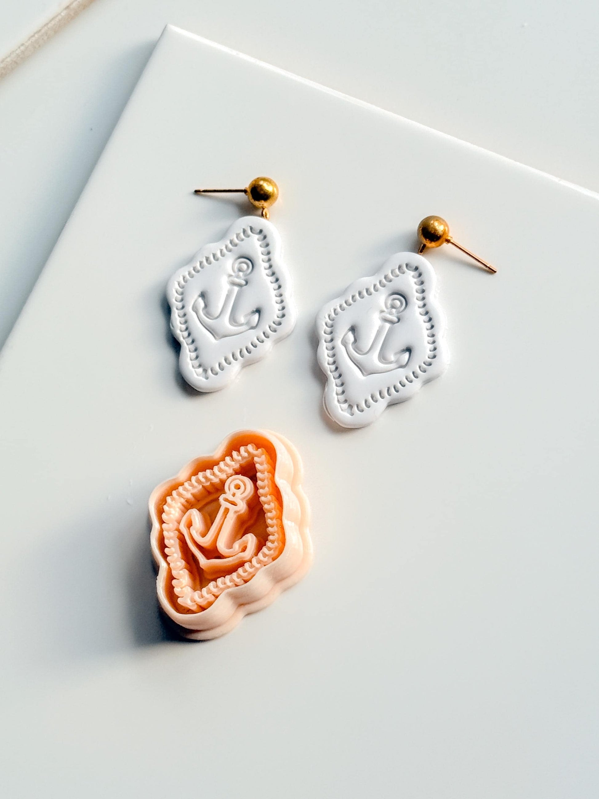 Mimi Marine Anchor Cutter | Nautical Earring Polymer Clay Tool