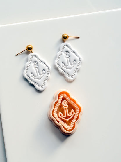 Mimi Marine Anchor Cutter | Nautical Earring Polymer Clay Tool