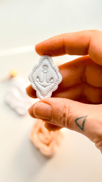 Mimi Marine Anchor Cutter | Nautical Earring Polymer Clay Tool