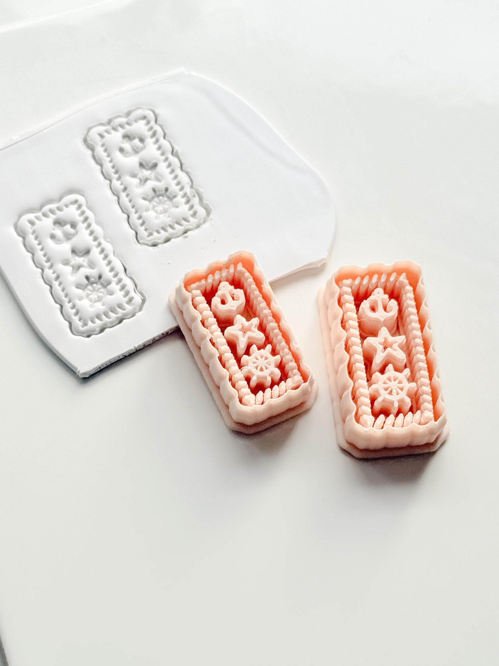 Timbre de Marine Earring Cutter | Nautical Postage Shape for Polymer Clay