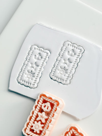 Timbre de Marine Earring Cutter | Nautical Postage Shape for Polymer Clay