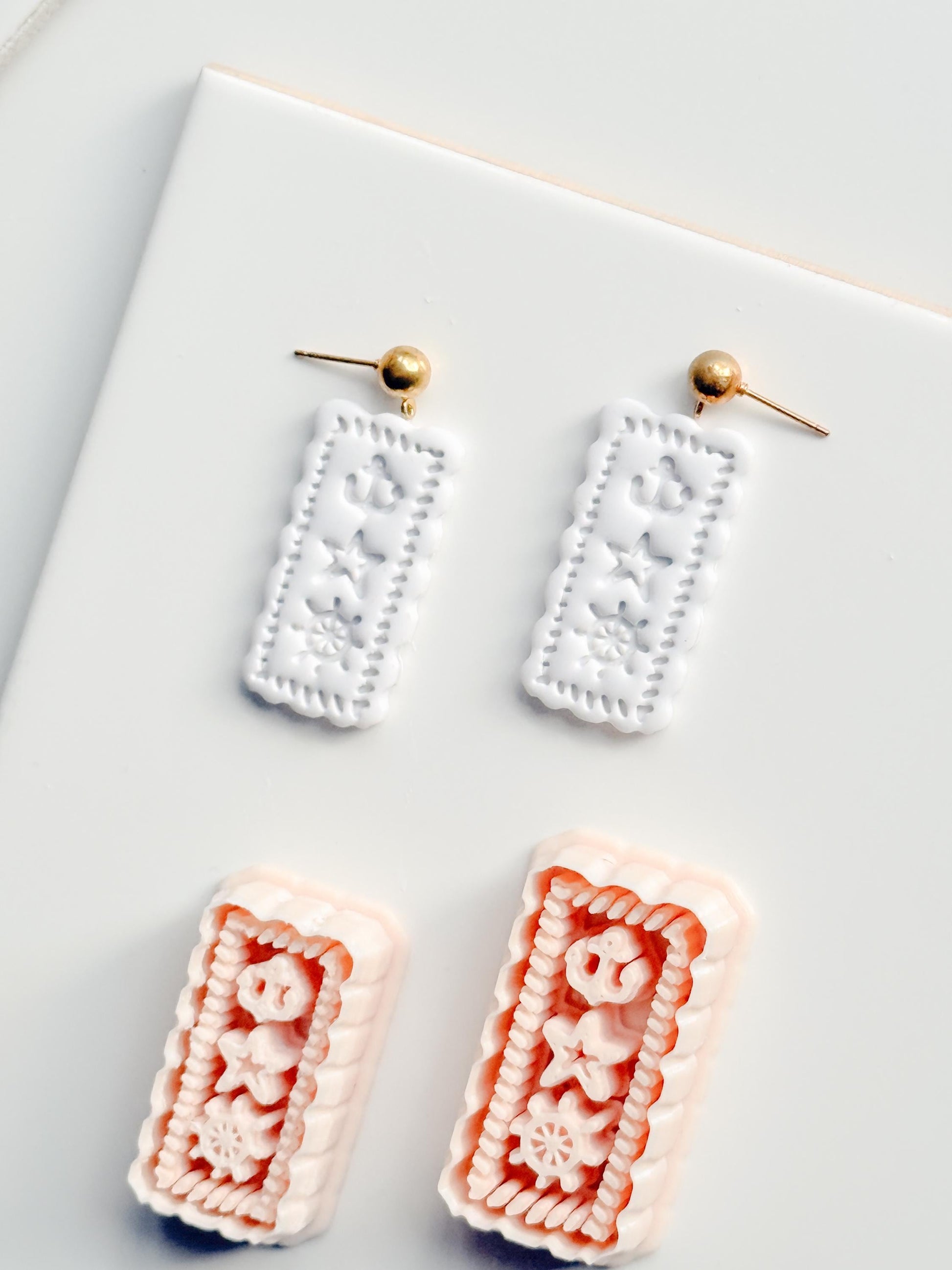 Timbre de Marine Earring Cutter | Nautical Postage Shape for Polymer Clay