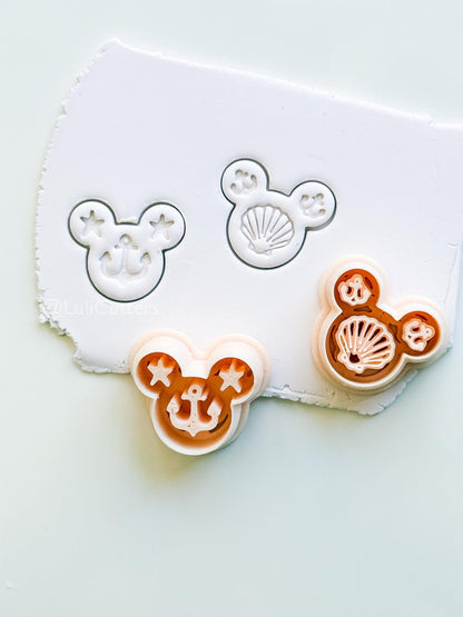 Sailor Mouse Head Cutter: Seafarer Marine Shapes for Polymer Clay