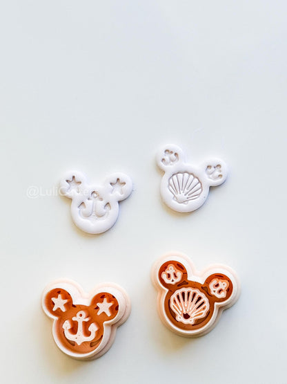 Sailor Mouse Head Cutter: Seafarer Marine Shapes for Polymer Clay