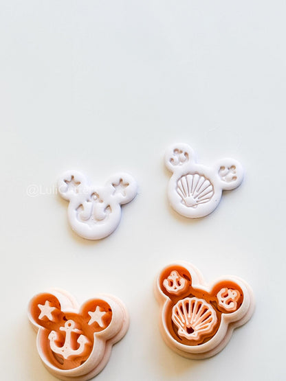 Sailor Mouse Head Cutter: Seafarer Marine Shapes for Polymer Clay
