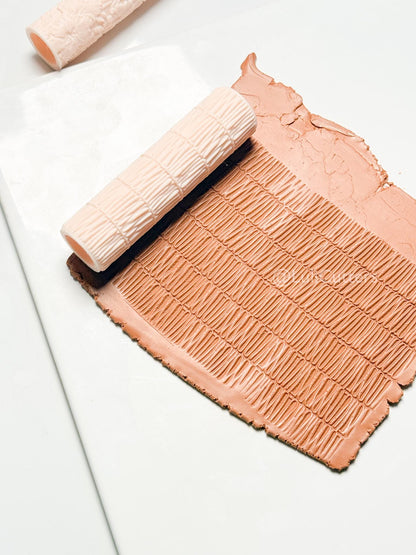 Scribble Line Texture Roller for Polymer Clay Jewelry