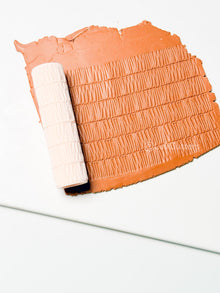 Scribble Line Texture Roller for Polymer Clay Jewelry