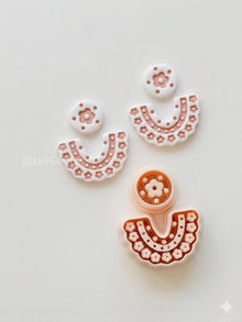 Boho Bib Cutter: Floral Collar and Circle for Polymer Clay