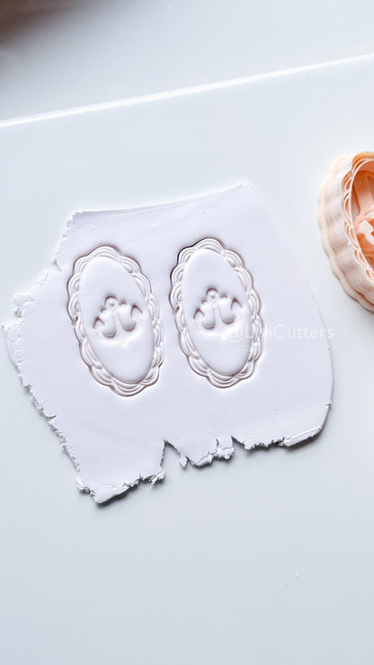Framed Anchor Cutter: Scalloped Marine Design for Polymer Clay