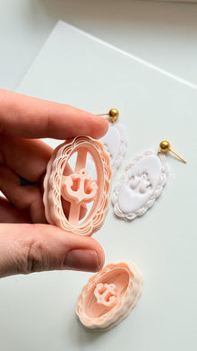 Framed Anchor Cutter: Scalloped Marine Design for Polymer Clay