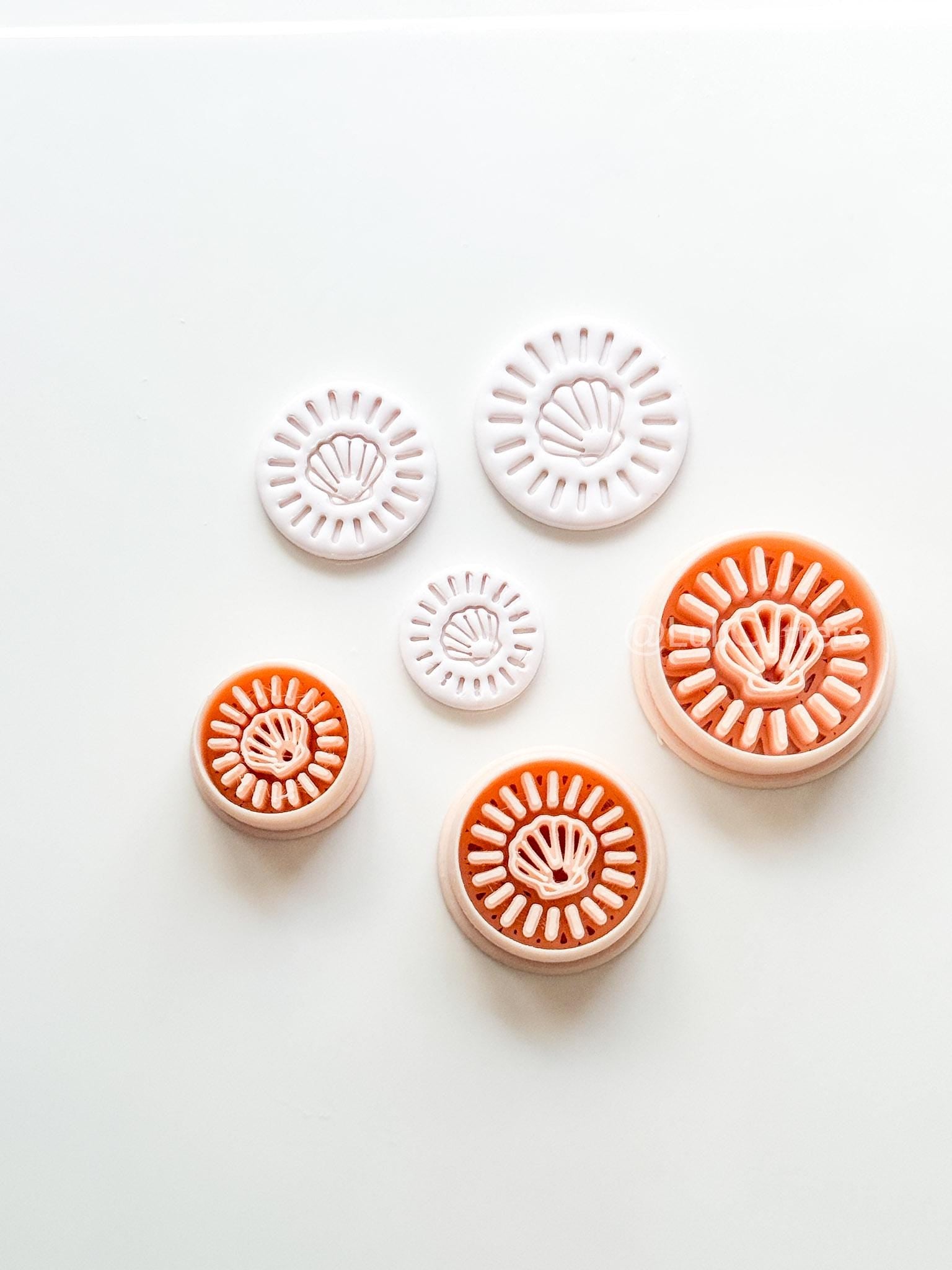 Shell Halo Cutter | Round Seashell Earring Shape for Polymer Clay
