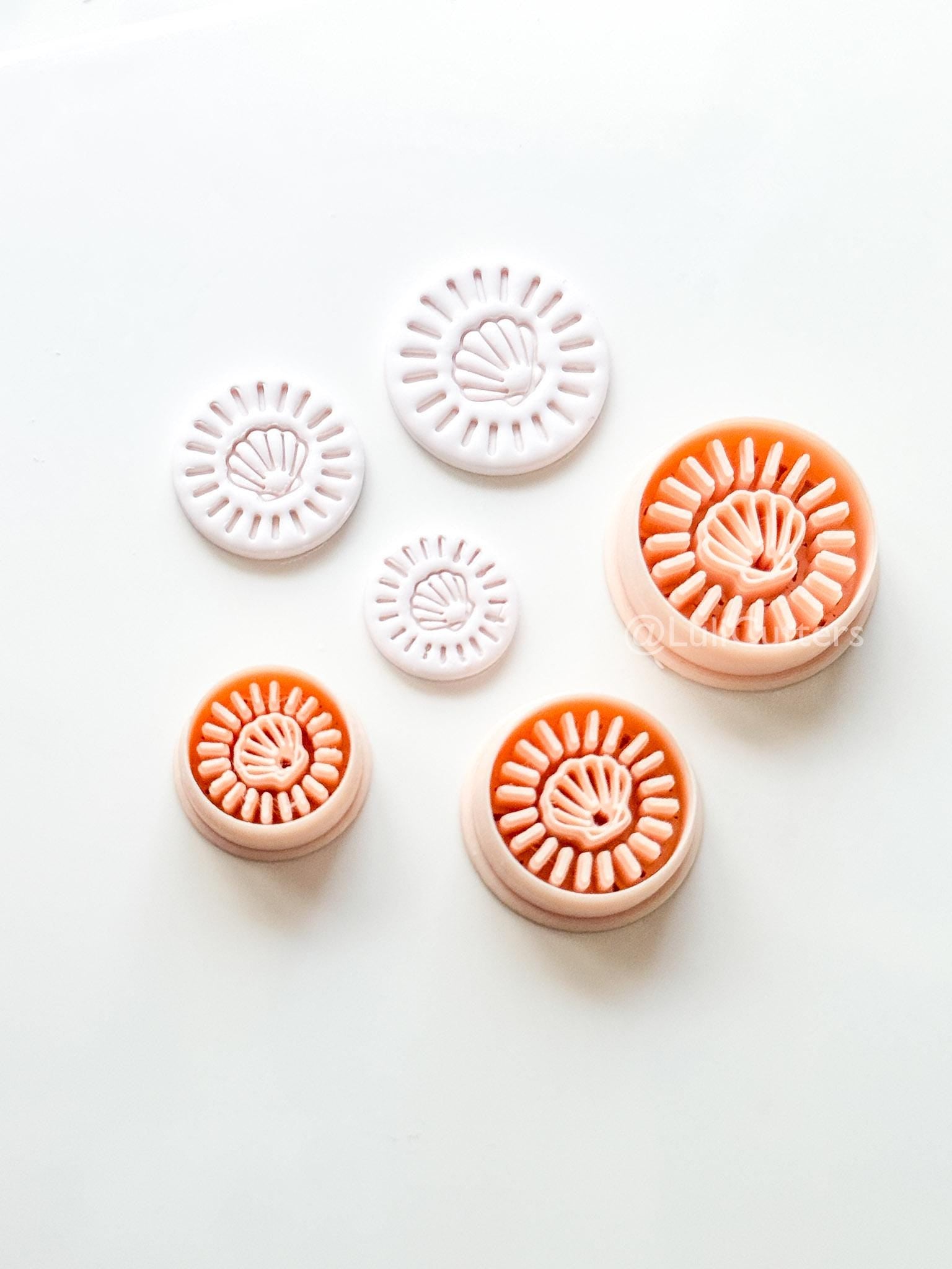 Shell Halo Cutter | Round Seashell Earring Shape for Polymer Clay