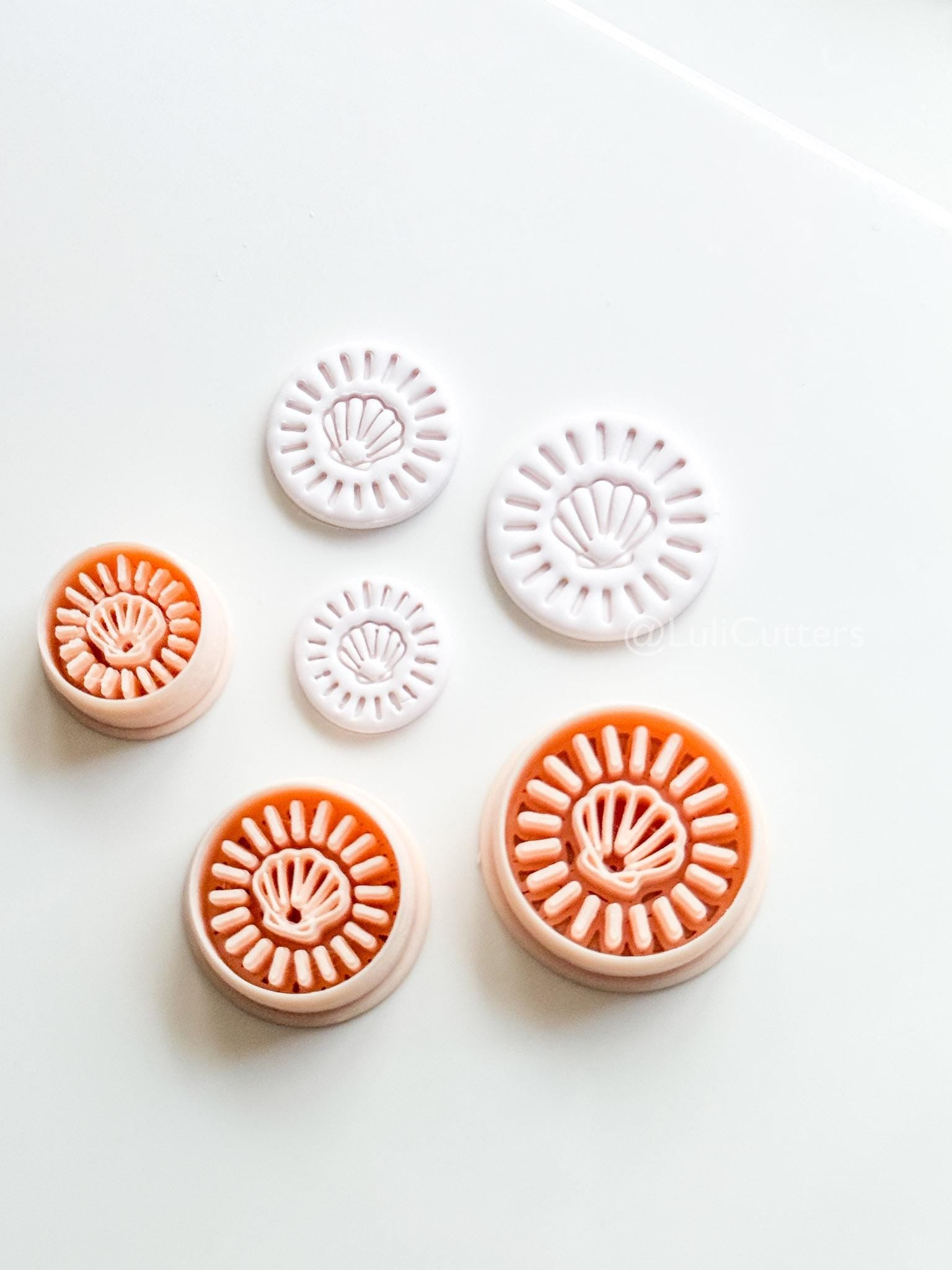 Shell Halo Cutter | Round Seashell Earring Shape for Polymer Clay