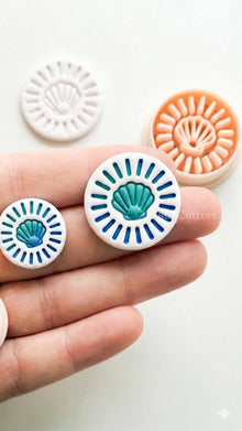 Shell Halo Cutter | Round Seashell Earring Shape for Polymer Clay