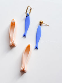 Minimal Sardine Cutter | Ocean Fish Earring Shape for Polymer Clay