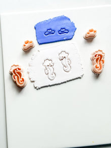 Cowboy Seahorse Cutter Set | Ocean Western Earring Shape for Polymer Clay