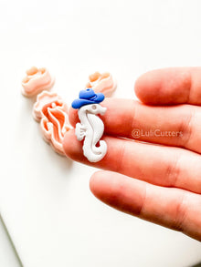 Cowboy Seahorse Cutter Set | Ocean Western Earring Shape for Polymer Clay