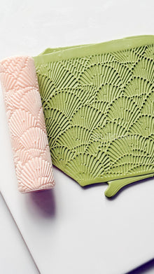 Shell Fan Pattern Texture Roller – Pottery Tool, Crafting Supplies