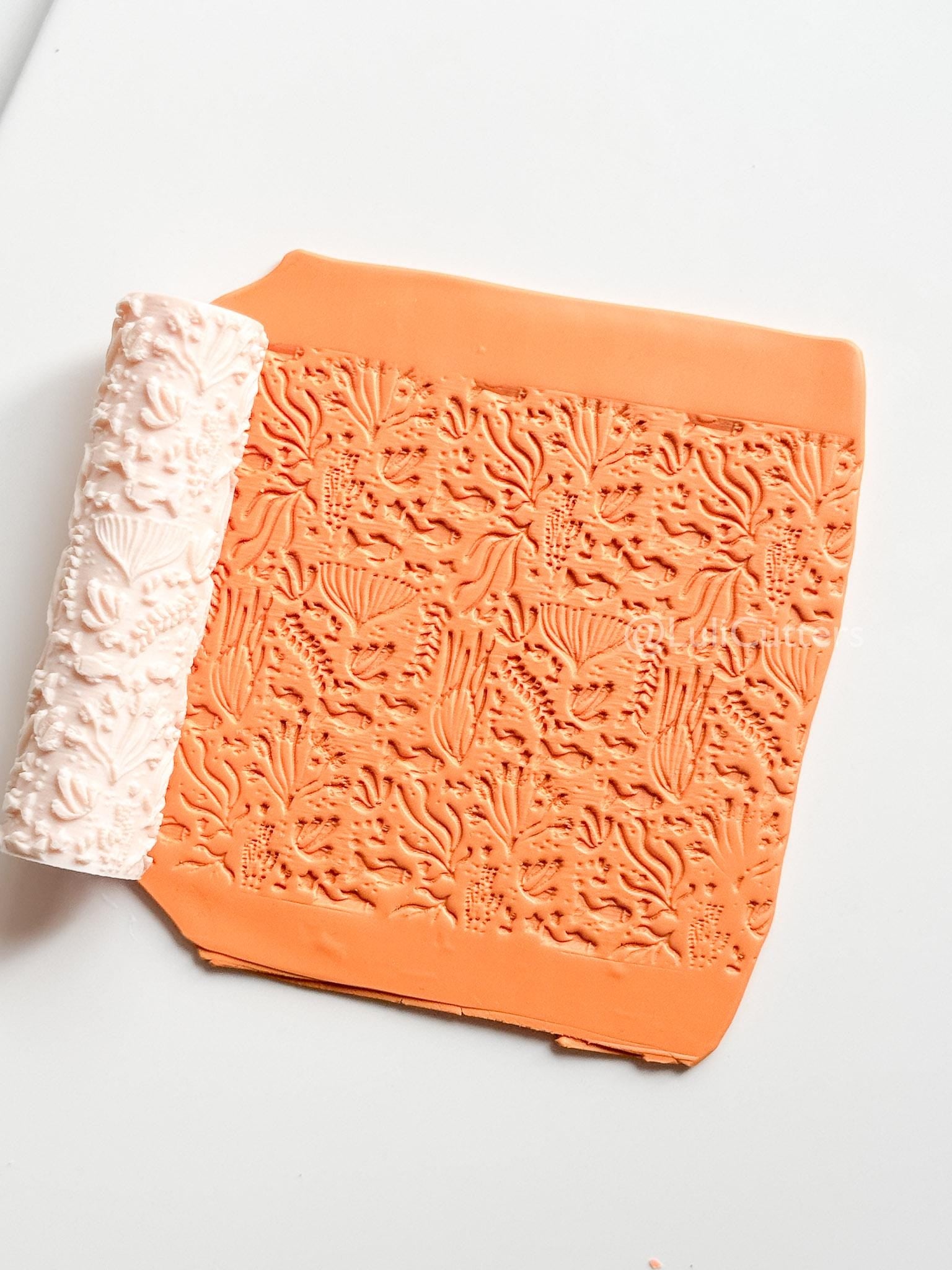 Undersea Ocean Pattern Texture Roller – Pottery Tool, Crafting Supplies