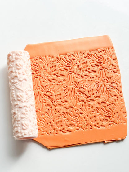 Undersea Ocean Pattern Texture Roller – Pottery Tool, Crafting Supplies