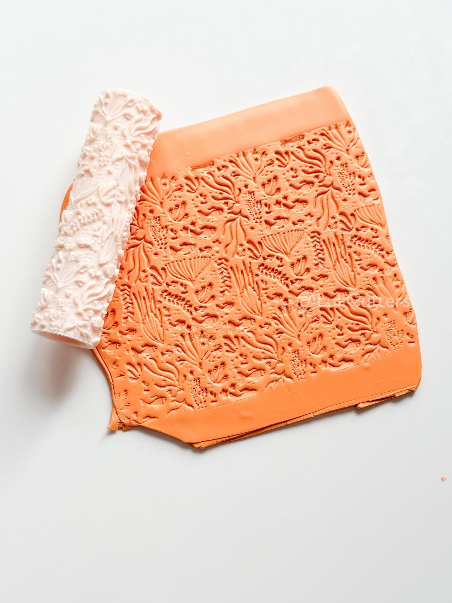 Undersea Ocean Pattern Texture Roller – Pottery Tool, Crafting Supplies